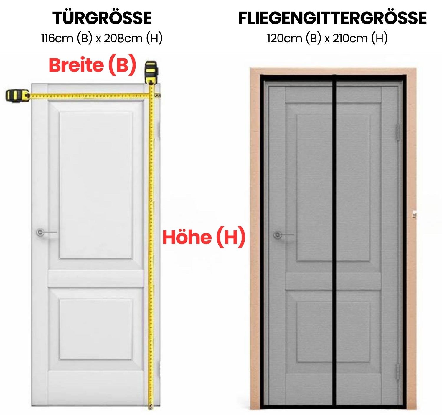 Magnetic Screen Door 60cm (W) x 210cm (H), image 5