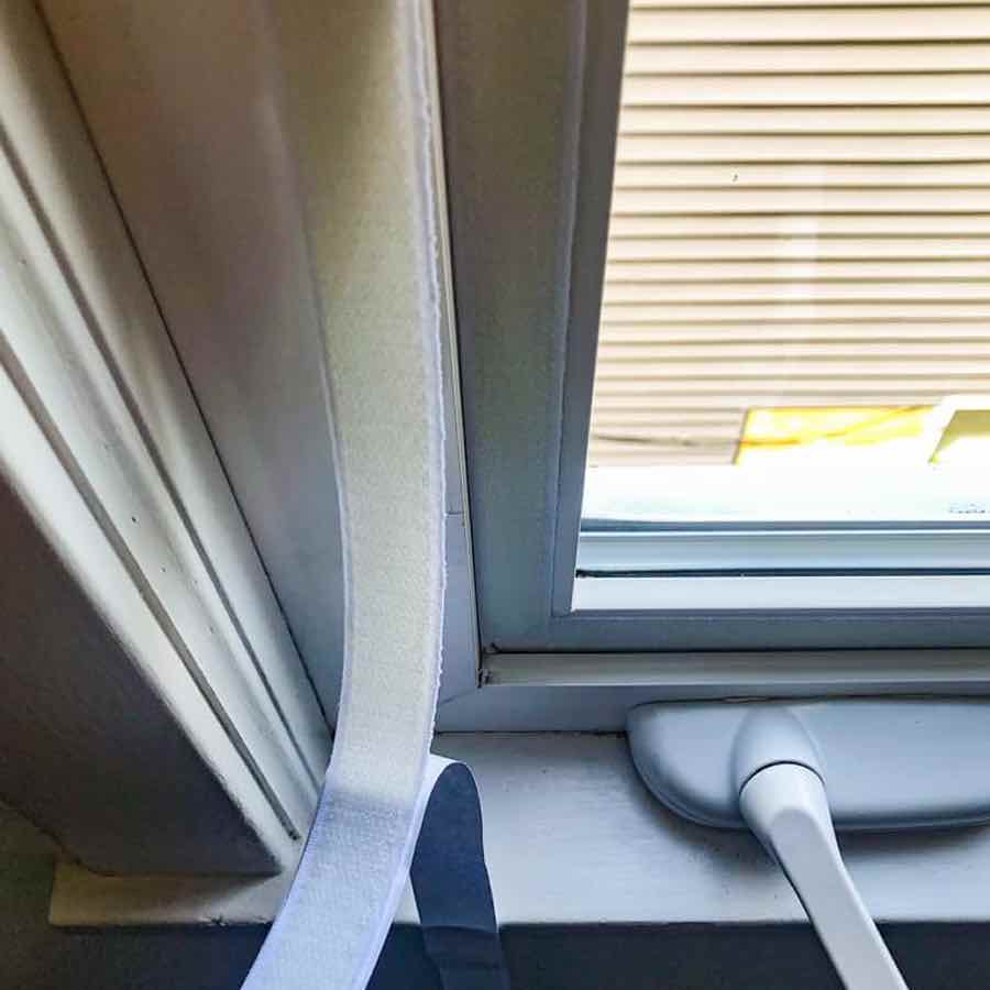 Velcro Window Screen Standard Mesh (Grey) 100 x 100 cm, image 12